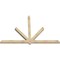 Ekena Millwork Kennewick Rough Sawn Timber Gable Bracket, Douglas Fir, 96"W x 64"H x 4"D x 4"F, 16/12 Pitch GBW096X64X0404KEN00RDF - alternate 2